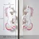 Handcrafted Acacia Wood Unicorn Cupboard Handles Set